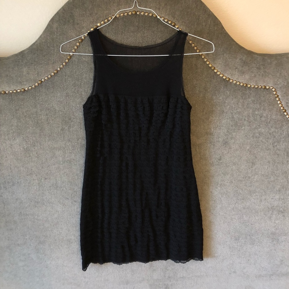 BCBG scalloped lace dress